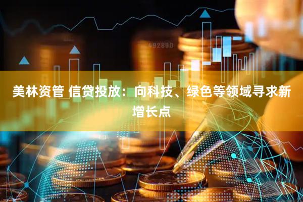 美林资管 信贷投放：向科技、绿色等领域寻求新增长点